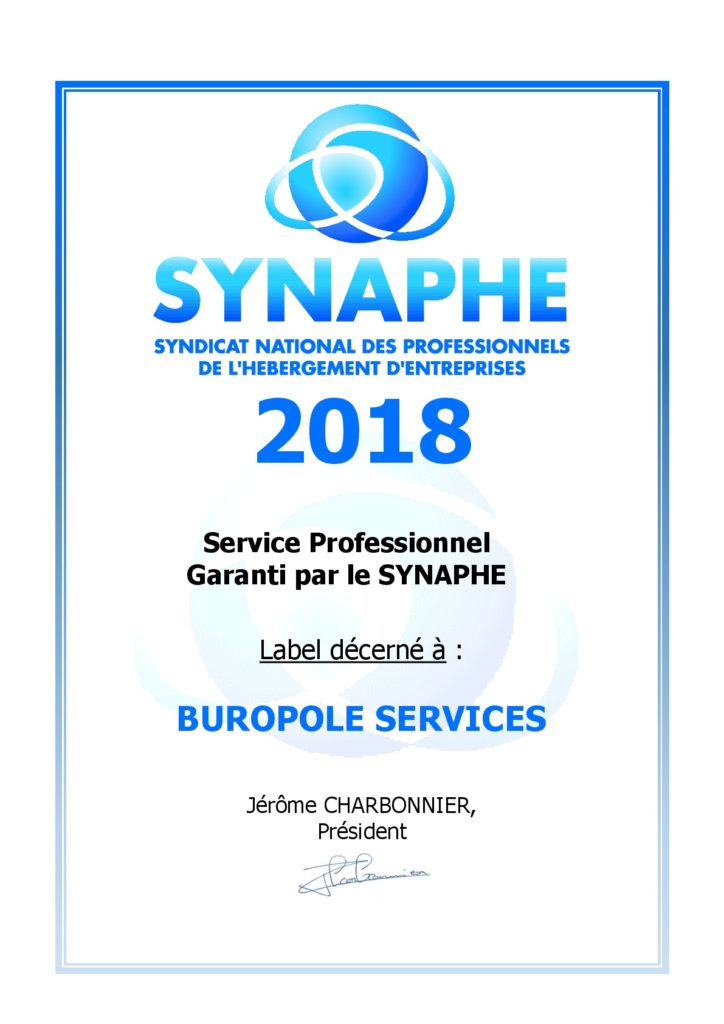Label Synaphe 2018